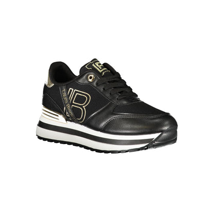 Baskets noires en polyester pour femme Laura Biagiotti