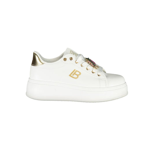 Laura Biagiotti Weiße Synthetik Damen Sneaker