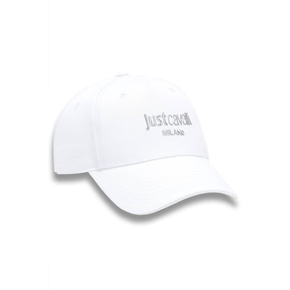 Just Cavalli Weiße Herren-Baumwollkappe