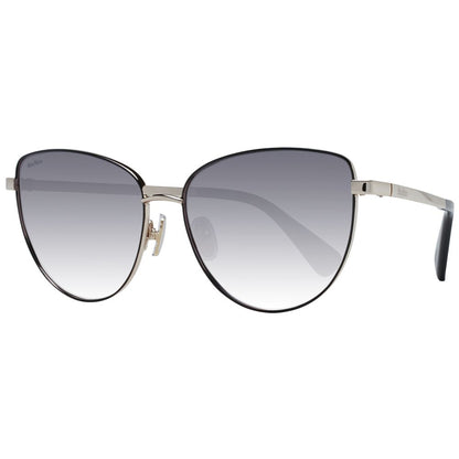 Lunettes de soleil dorées pour femmes Max Mara