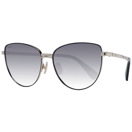 Lunettes de soleil dorées pour femmes Max Mara
