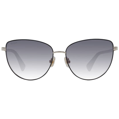Lunettes de soleil dorées pour femmes Max Mara