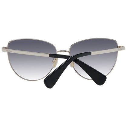 Lunettes de soleil dorées pour femmes Max Mara