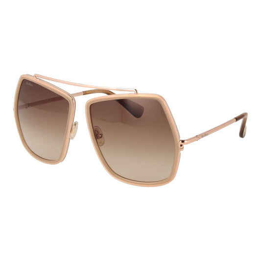 Lunettes de soleil beiges pour femmes Max Mara