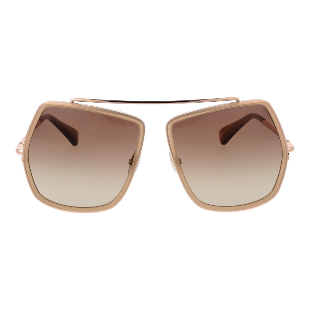 Lunettes de soleil beiges pour femmes Max Mara