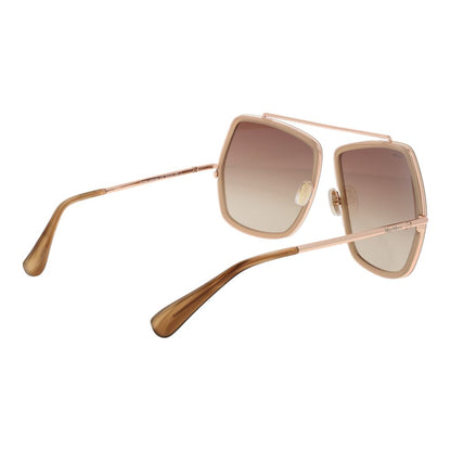 Lunettes de soleil beiges pour femmes Max Mara