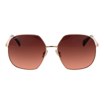 Lunettes de soleil Max Mara pour femme en or rose