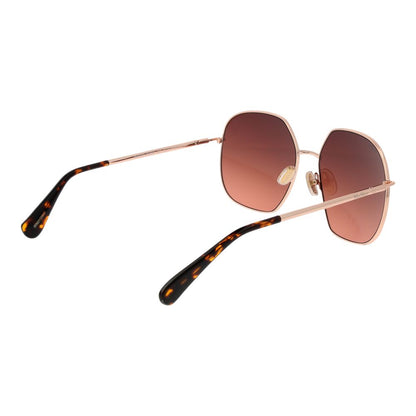 Lunettes de soleil Max Mara pour femme en or rose
