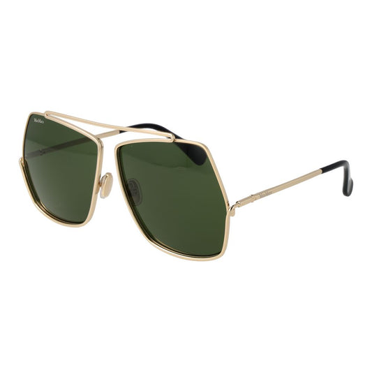 Lunettes de soleil dorées pour femmes Max Mara
