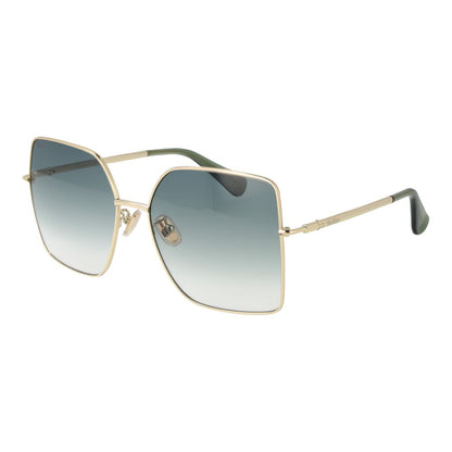 Lunettes de soleil dorées Max Mara pour femmes
