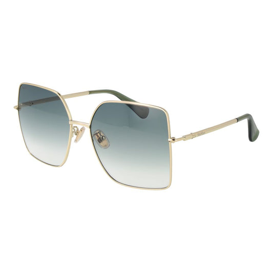 Lunettes de soleil dorées Max Mara pour femmes