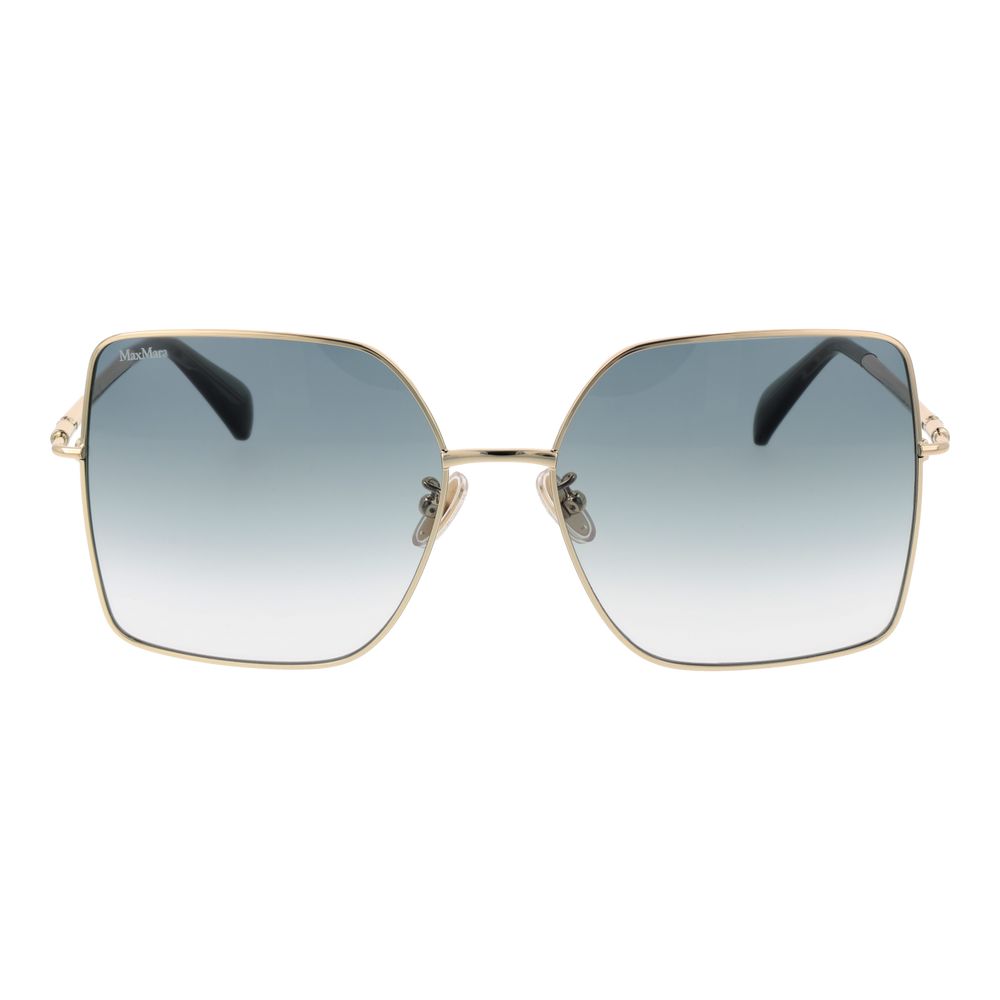 Lunettes de soleil dorées Max Mara pour femmes