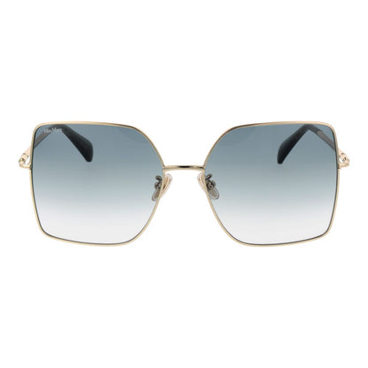 Lunettes de soleil dorées Max Mara pour femmes