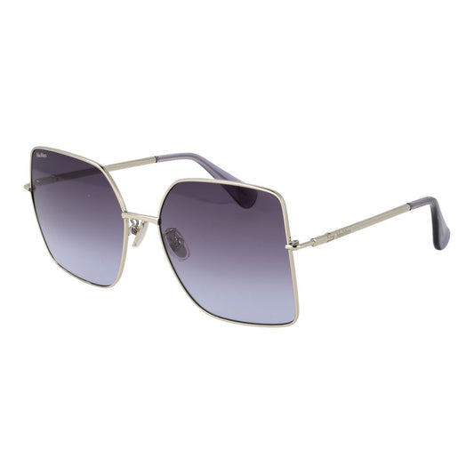 Lunettes de soleil argentées Max Mara pour femmes