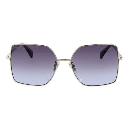 Lunettes de soleil argentées Max Mara pour femmes