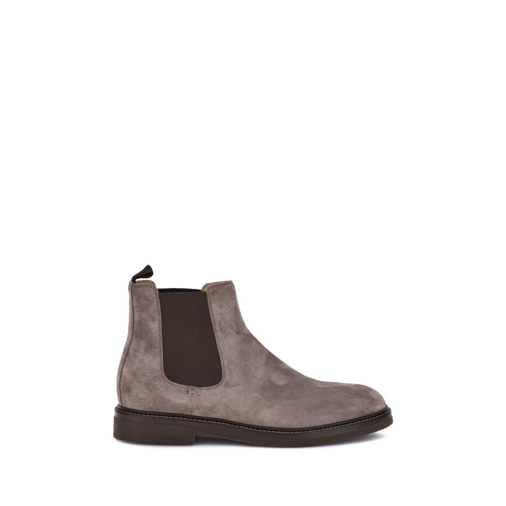 Bottes en daim à hauteur de la cheville