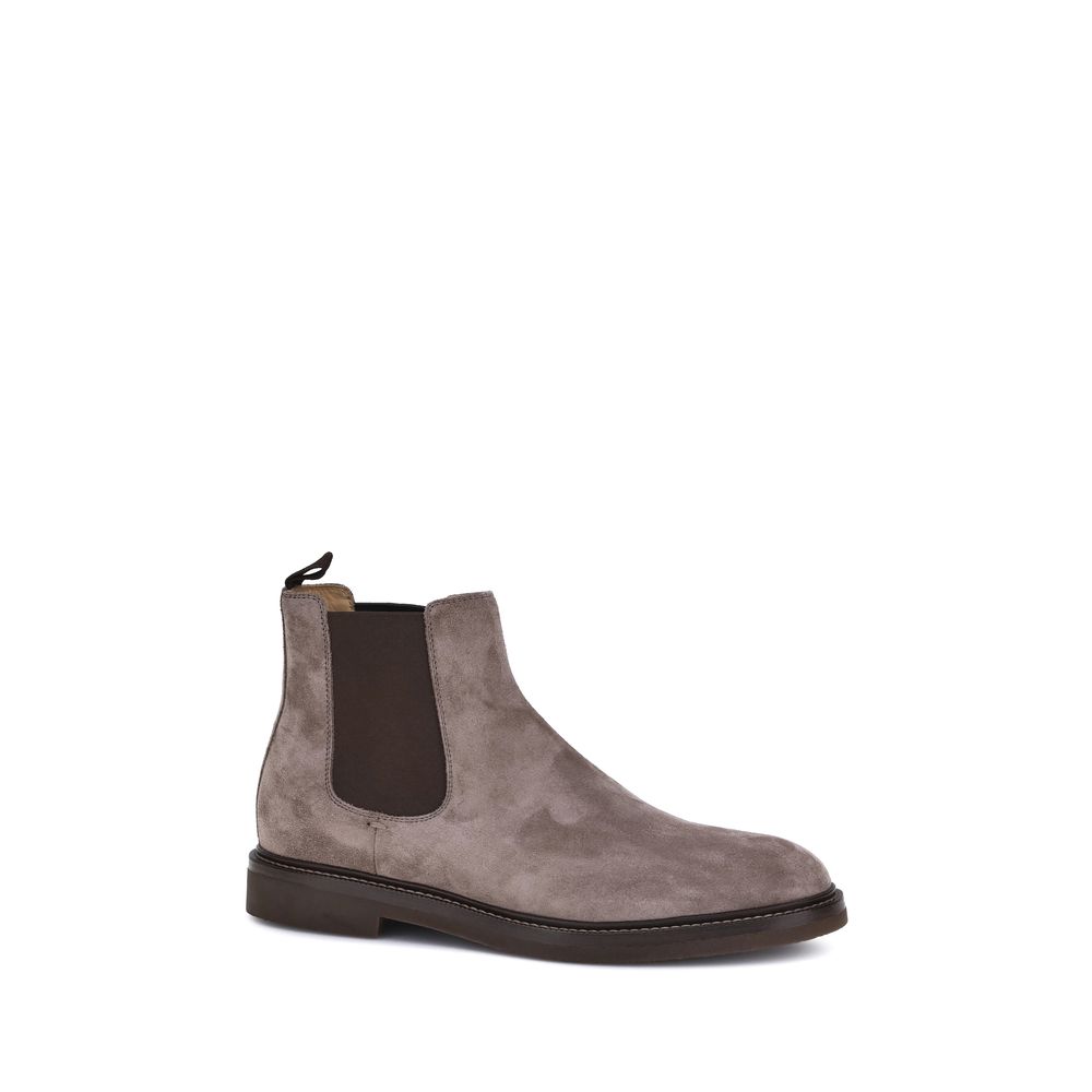 Bottes en daim à hauteur de la cheville