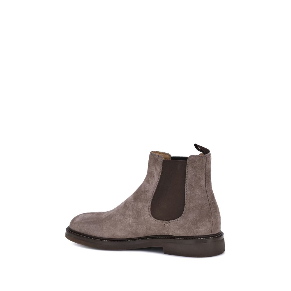 Bottes en daim à hauteur de la cheville