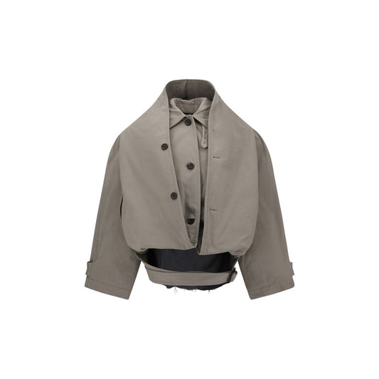 Balenciaga Trenchcoat mit umgekehrter Kapuze