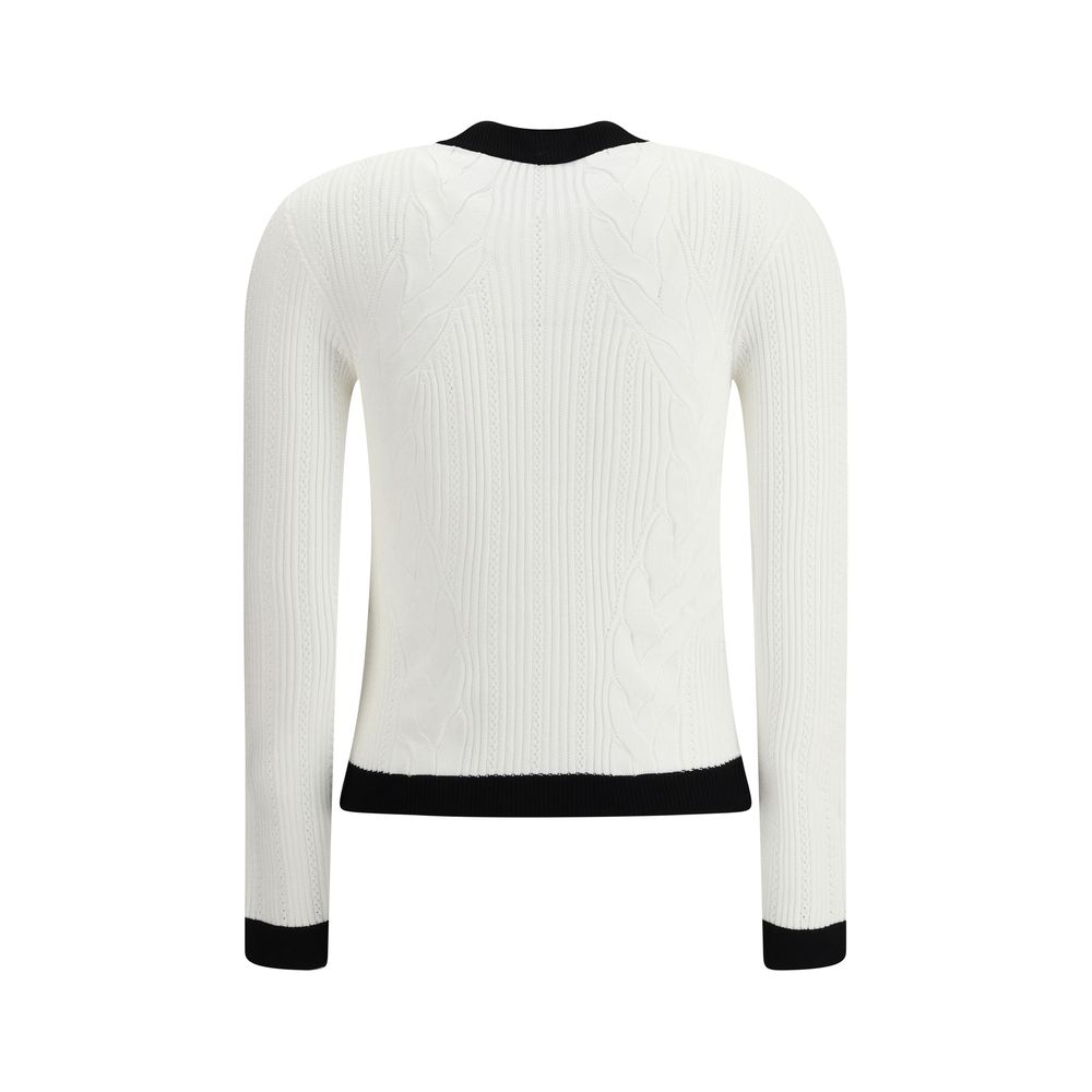 Cardigan avec garniture contrastée