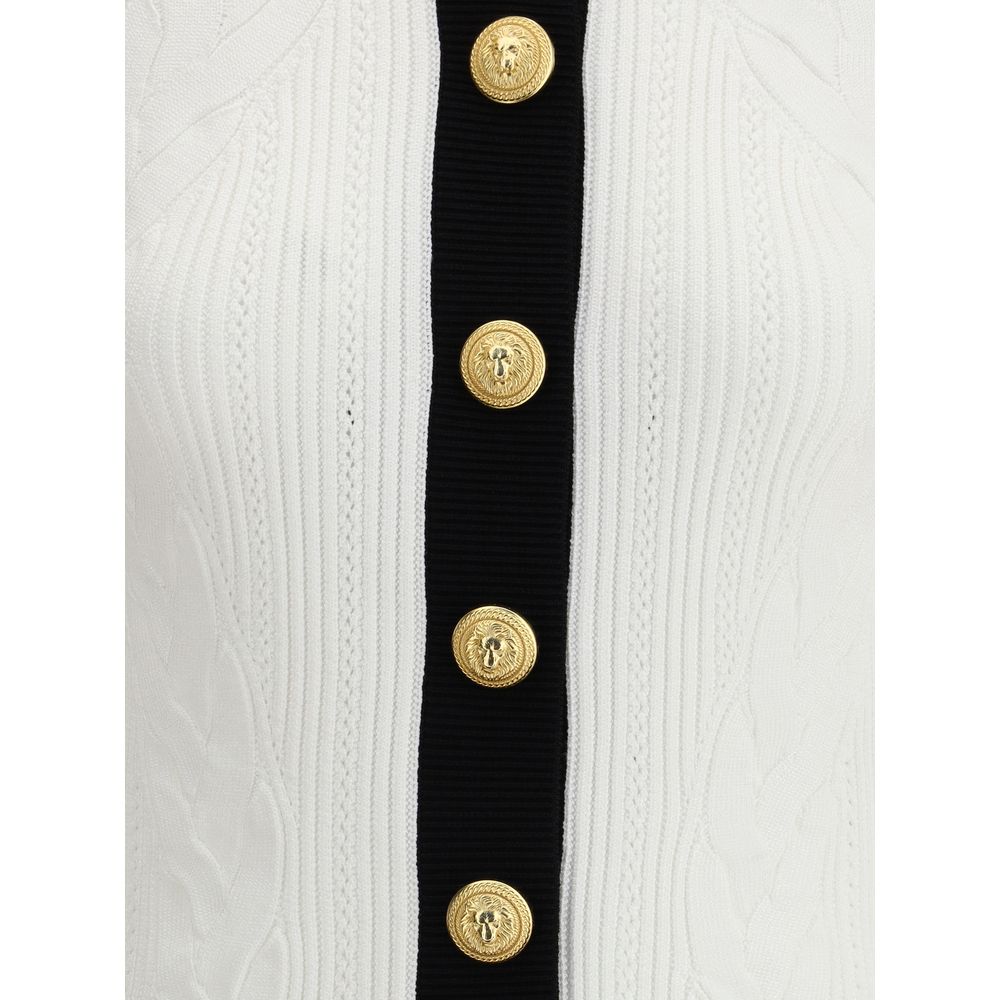 Cardigan avec garniture contrastée