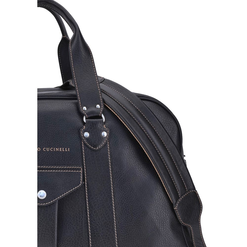 Brunello Cucinelli Reisetasche aus Leder