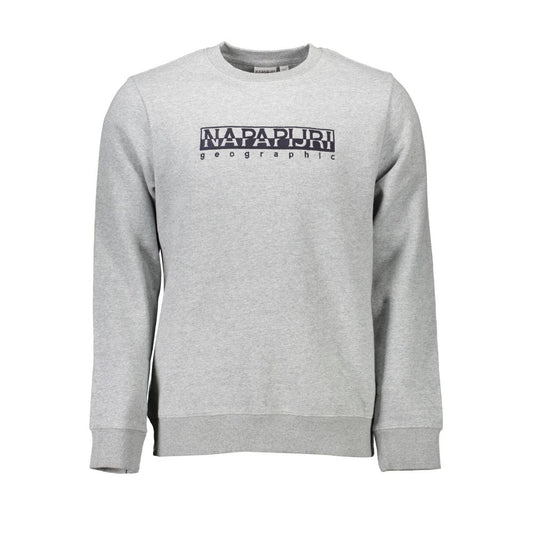 Napapijri Herrenpullover aus grauer Baumwolle