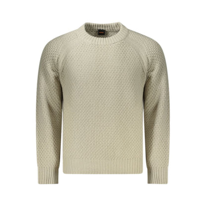 Pull en laine beige Hugo Boss