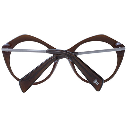 Yohji Yamamoto Braune optische Unisex-Rahmen