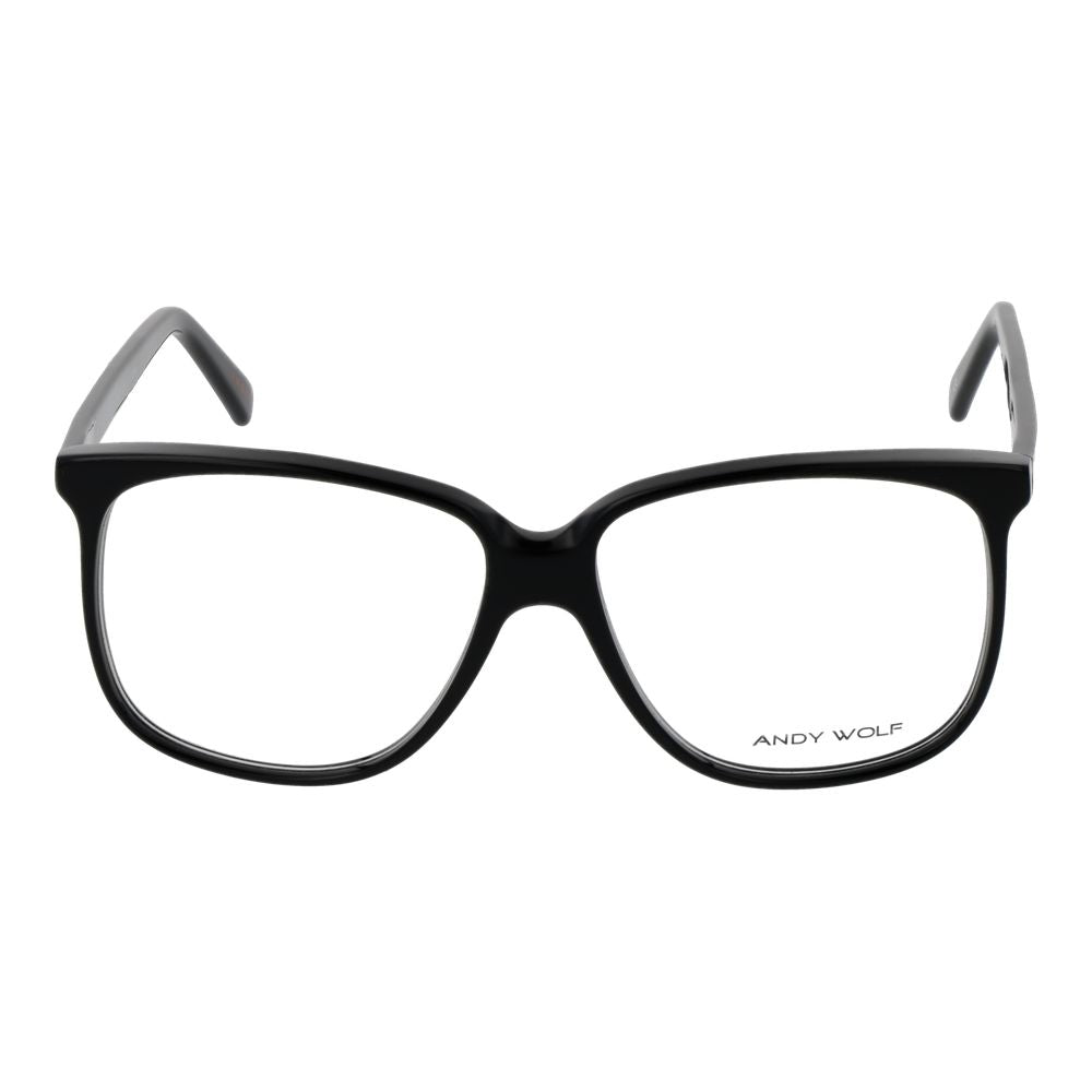 Montures de lunettes de vue unicolores noires pour homme et femme de Andy Wolf