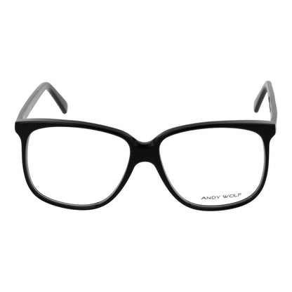 Montures de lunettes de vue unicolores noires pour homme et femme de Andy Wolf