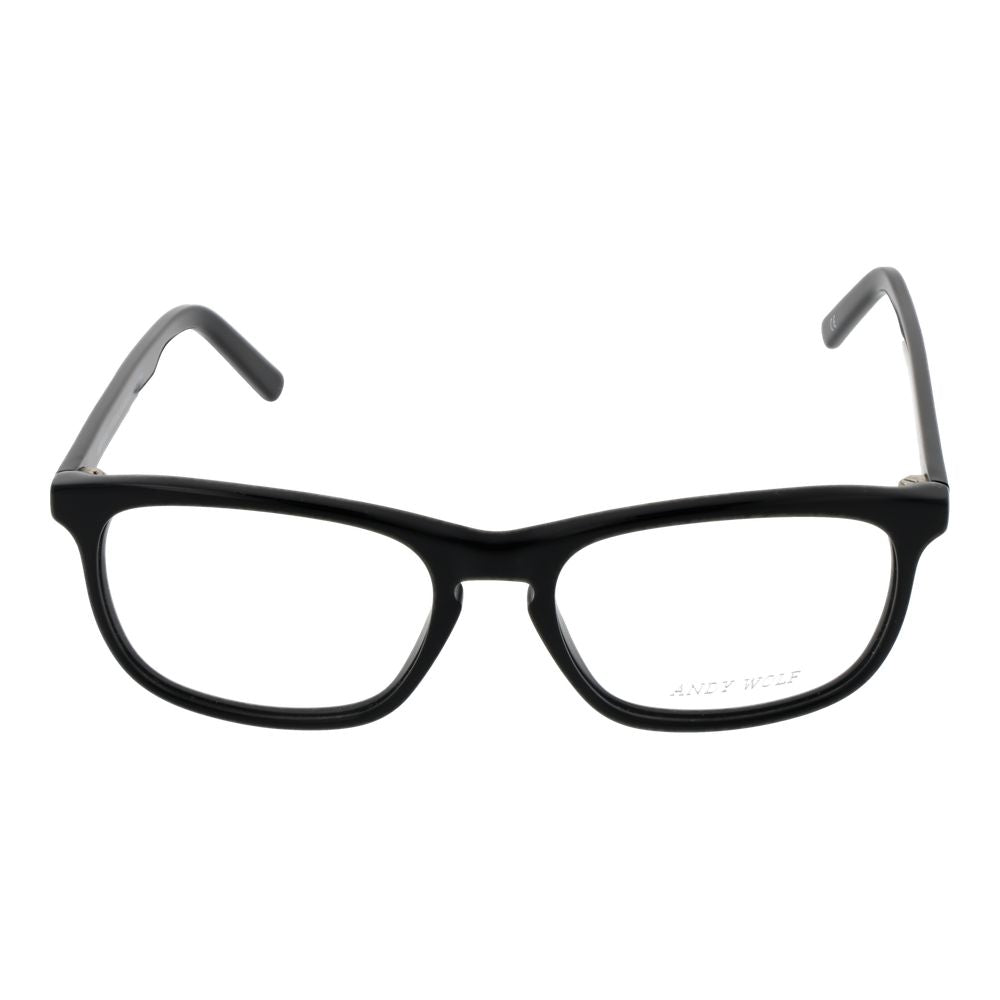 Montures de lunettes de vue unicolores noires pour homme et femme de Andy Wolf