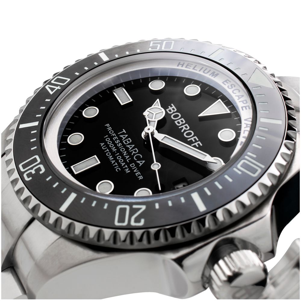 Montre en acier inoxydable gris
