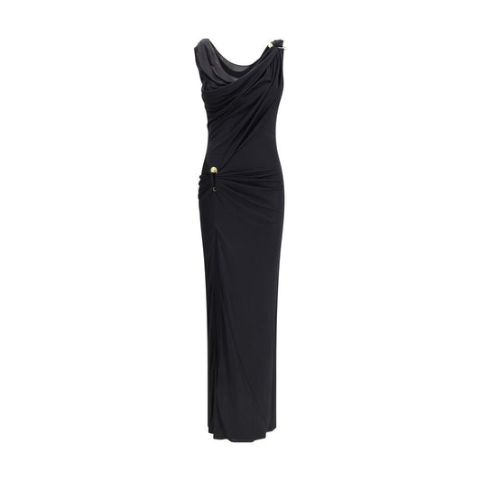 Versace – Langes drapiertes Jerseykleid