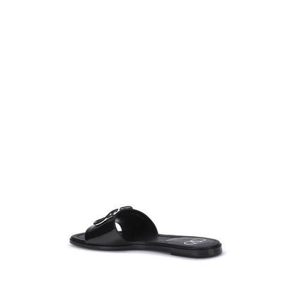 Valentino Garavani VLogo Slide-Sandalen aus Lackleder