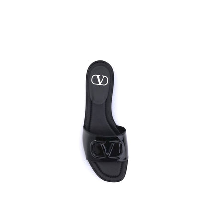 Valentino Garavani VLogo Slide-Sandalen aus Lackleder