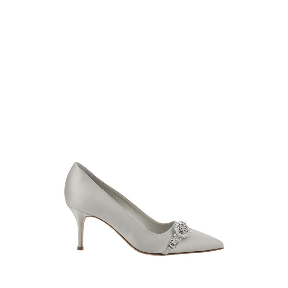 Escarpins en satin Asapump de Manolo Blahnik