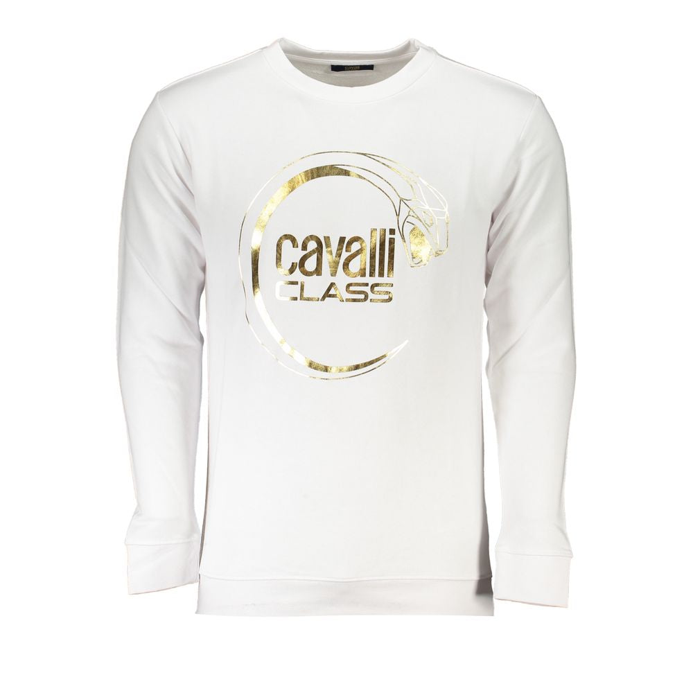 Weißer Baumwollpullover von Cavalli Class