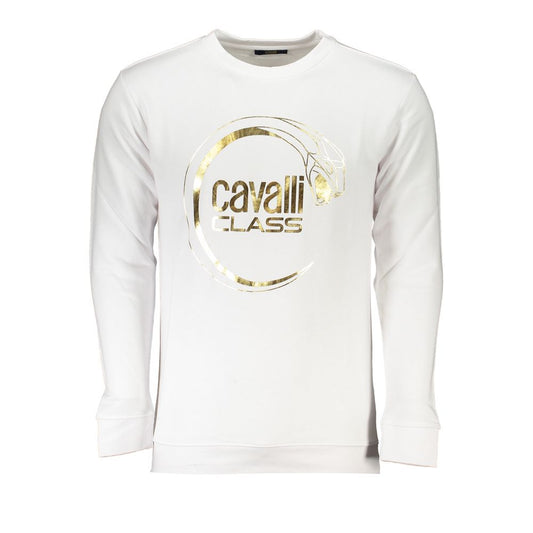 Weißer Baumwollpullover von Cavalli Class