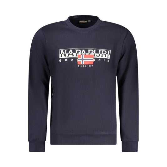 Blauer Baumwollpullover von Napapijri