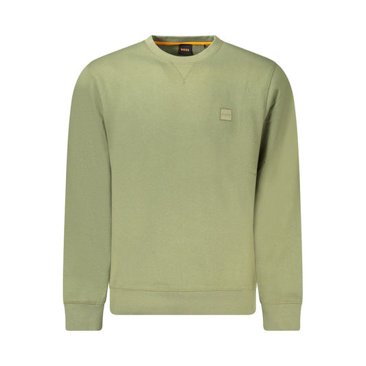 Hugo Boss Grüner Baumwollpullover