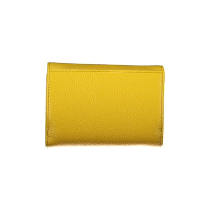 Coccinelle Gelbe Lederbrieftasche