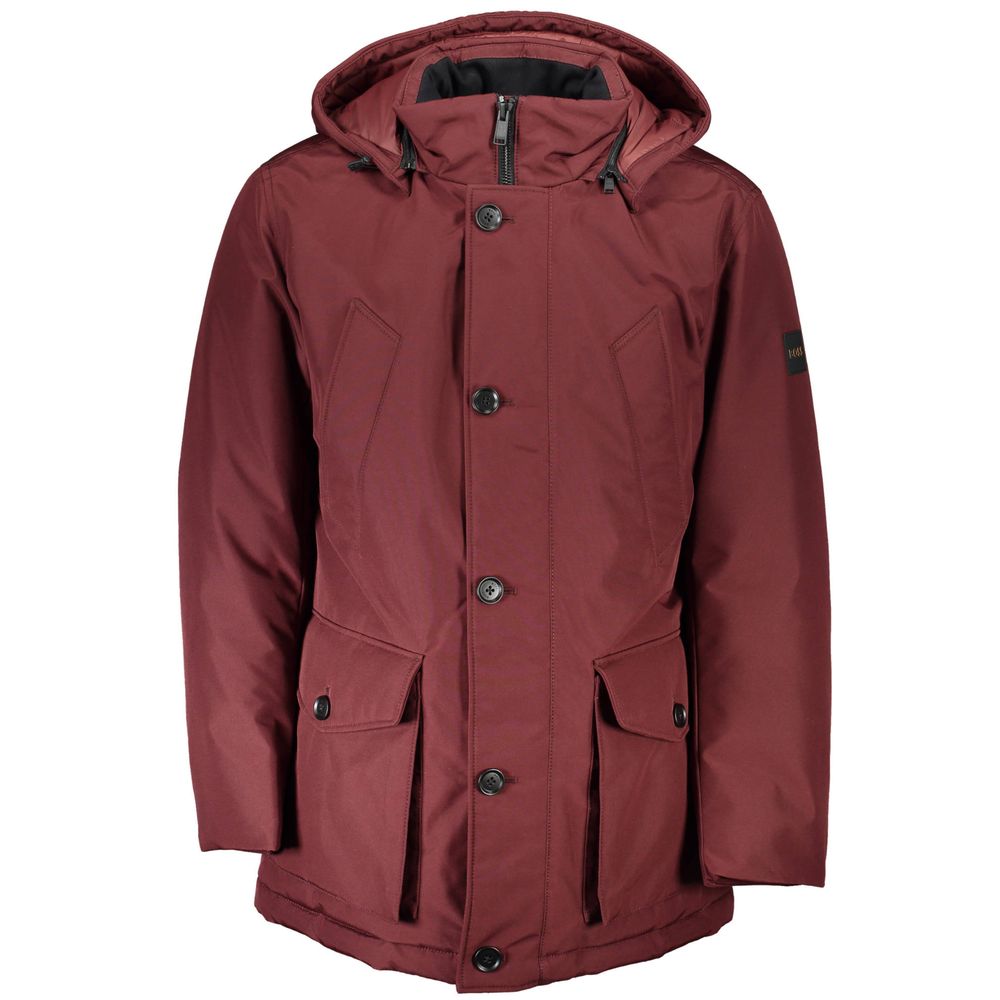 Veste rouge en polyester pour homme