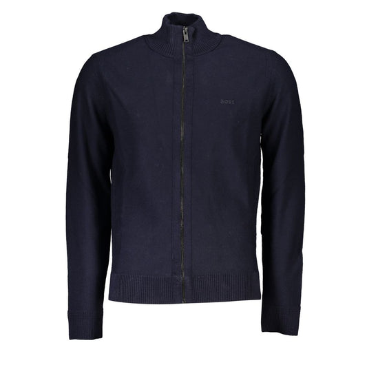 Hugo Boss – Blauer Polyamid-Pullover
