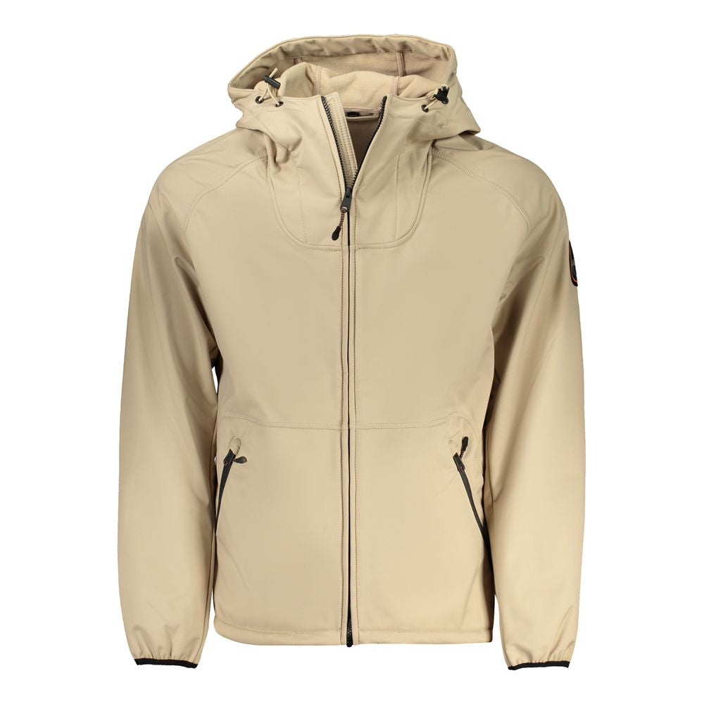Veste homme en polyester recyclé beige