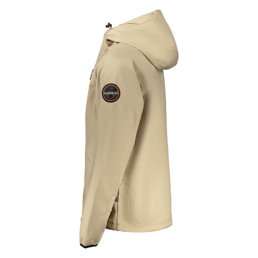 Veste homme en polyester recyclé beige