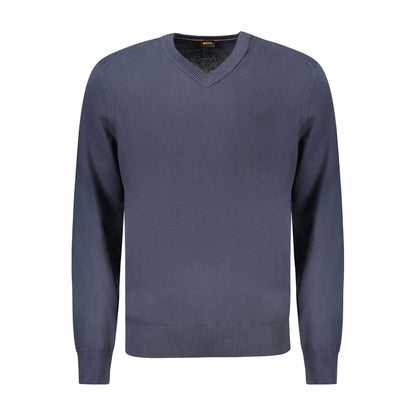 Pull en coton bleu Hugo Boss