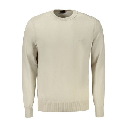 Pull en coton beige Hugo Boss