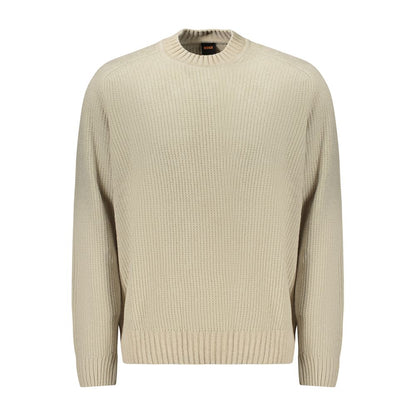 Pull en coton beige Hugo Boss