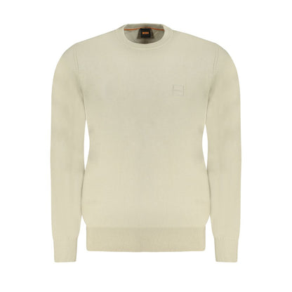 Pull en coton beige Hugo Boss